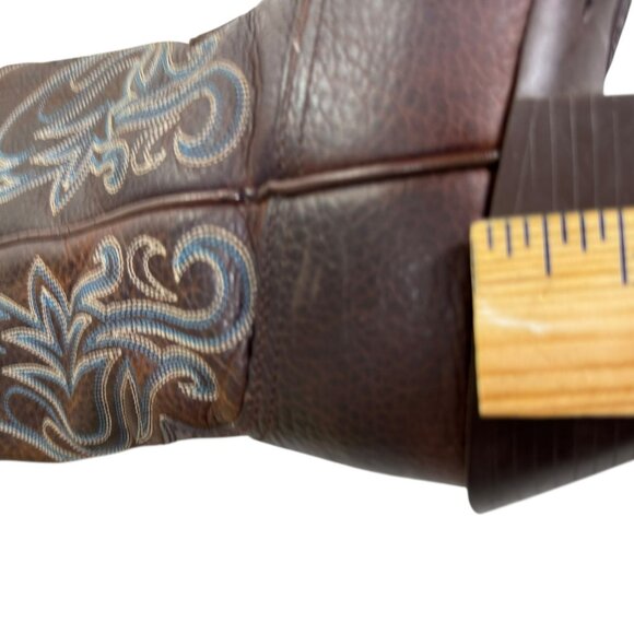 Ariat Women’s Heritage Western Cowboy Boots Brown Leather Embroidered SIZE:9B - Picture 6 of 14